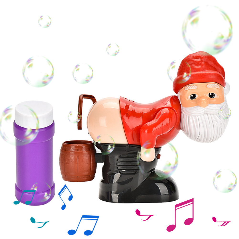 Bubble Machine Outdoor - Christmas Fart Bubble Blower with Music