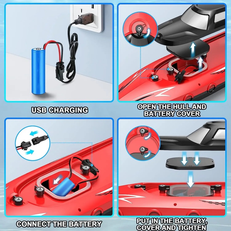 2.4G RC Boat High Speed Remote - Kids Toys Company 评论和价格