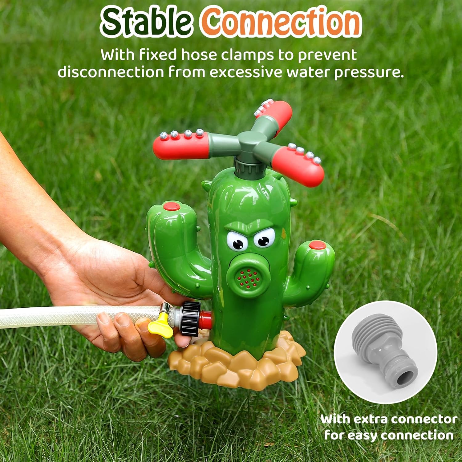 Water Spray Toy Cactus Sprinkl - Kids Yard Toys 评论和价格