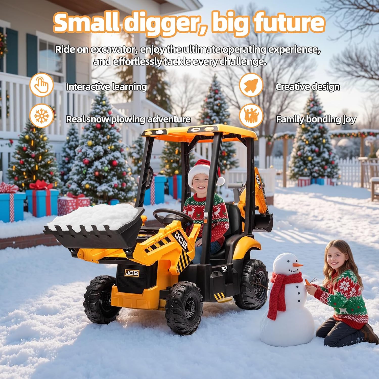 Officially Licensed JCB 12V Ri - Kids Toys Jcb 评论和价格