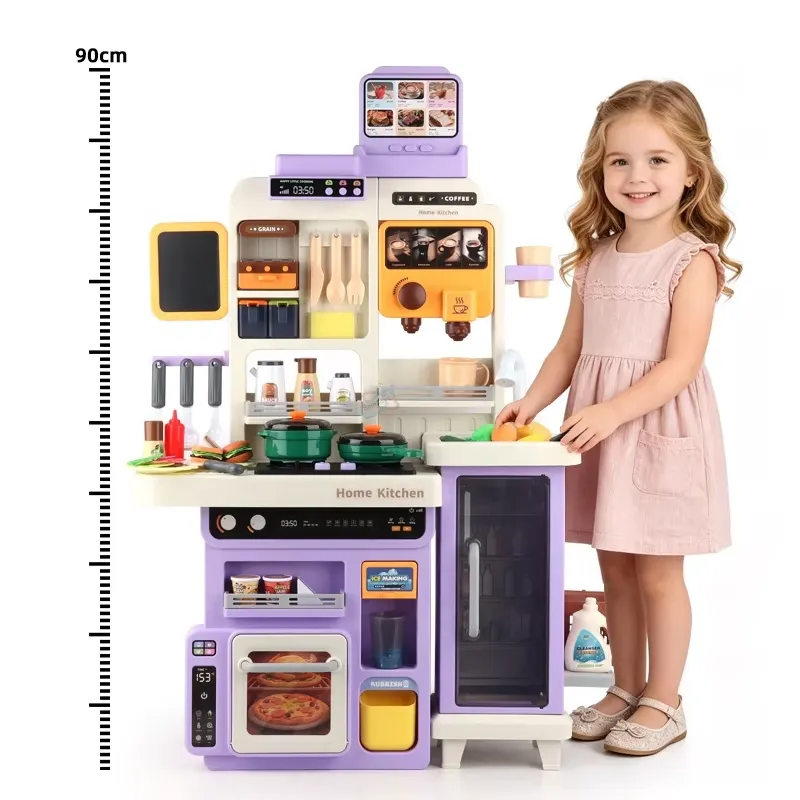 90cm Large Pretend Play Kitche - Kids Toys Kitchen Set 评论和价格