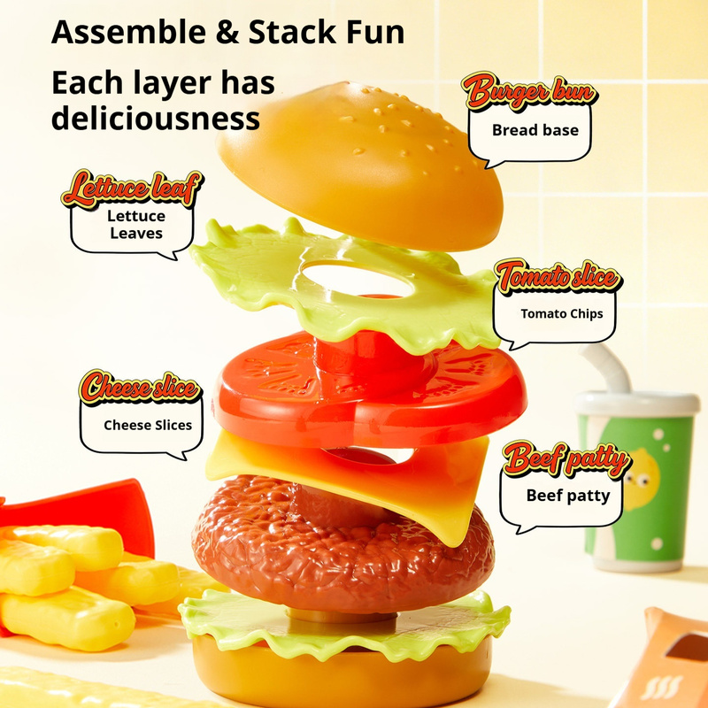 Mideer Kids Burger Pretend Pla - Kids Toys Kitchen Set 评论和价格