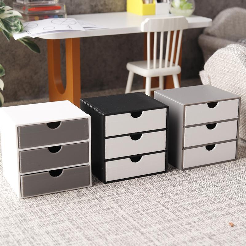 Miniature Wooden Bookcase Doll - Kids Toys Drawers 评论和价格
