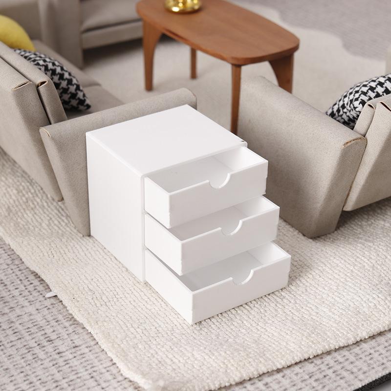 Miniature Wooden Bookcase Doll - Kids Toys Drawers 评论和价格