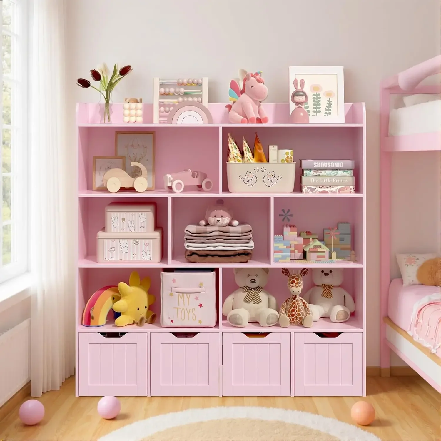 Kids Toy Storage Cabinet Bookc - Kids Toys Drawers 评论和价格