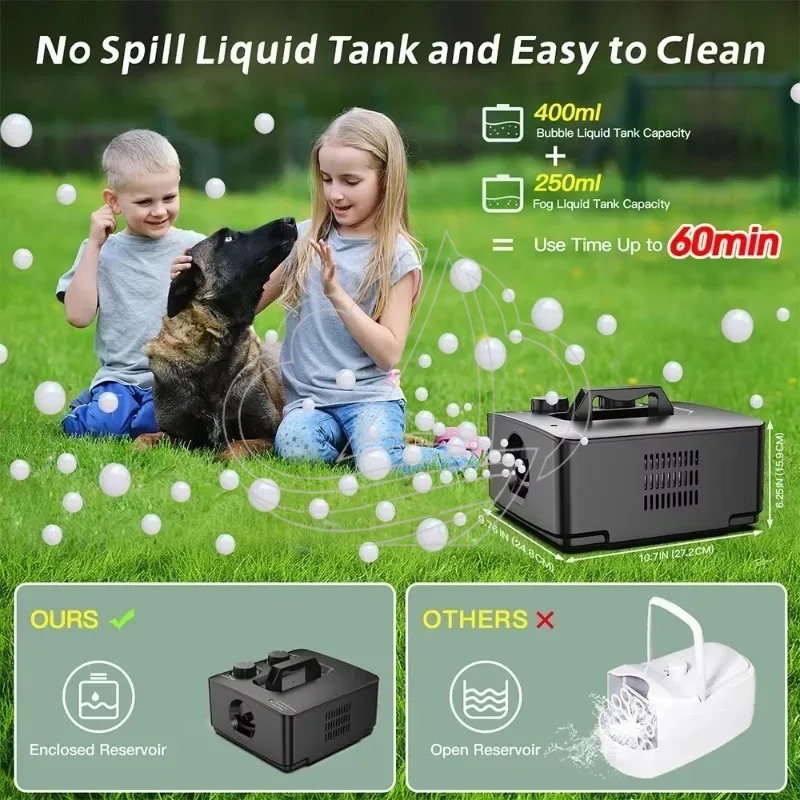 2-in-1 Smoke Bubble Machine Po - Bubble Machine Outdoor 评论和价格