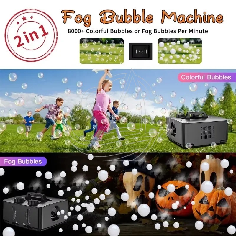 2-in-1 Smoke Bubble Machine Po - Bubble Machine Outdoor 评论和价格