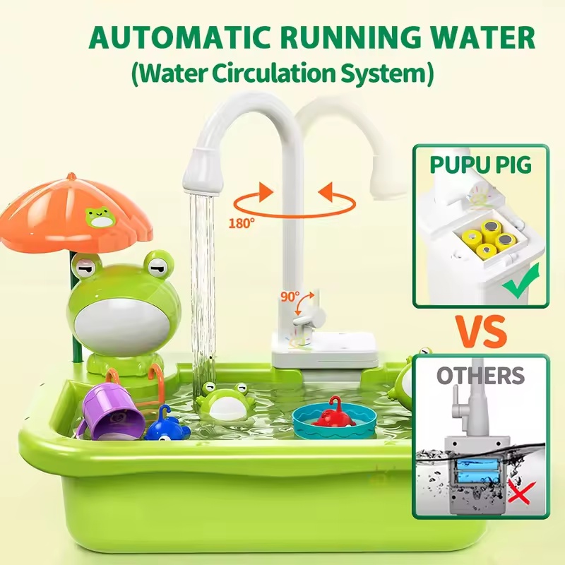 New Kids Kitchen Sink Electric - Kids Toys Kitchen Set 评论和价格