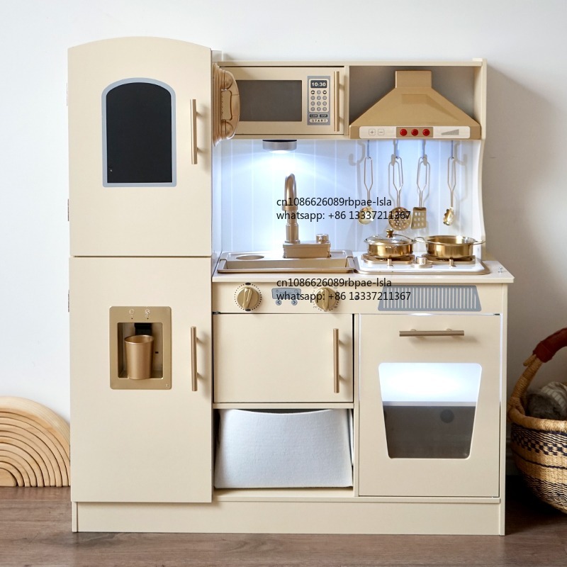 Educational Wooden Pretend Pla - Kids Toys Kitchen Set 评论和价格