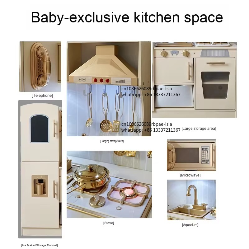 Educational Wooden Pretend Pla - Kids Toys Kitchen Set 评论和价格