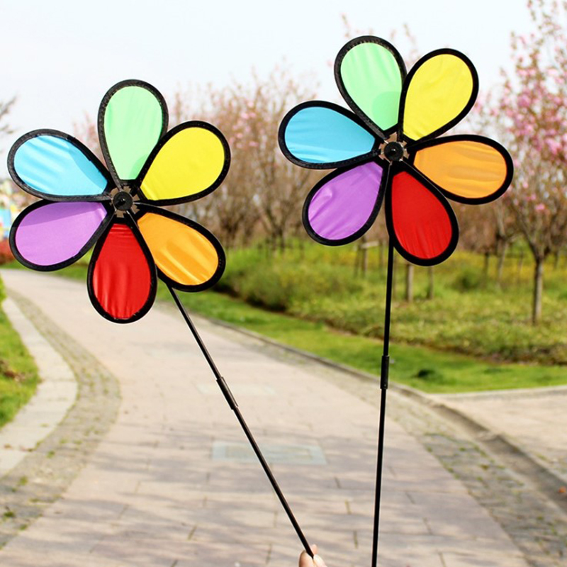 1PC Colorful Windmill Wind Spi - Kids Yard Toys 评论和价格