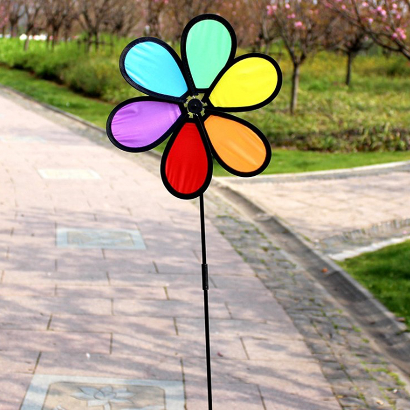 1PC Colorful Windmill Wind Spi - Kids Yard Toys 评论和价格