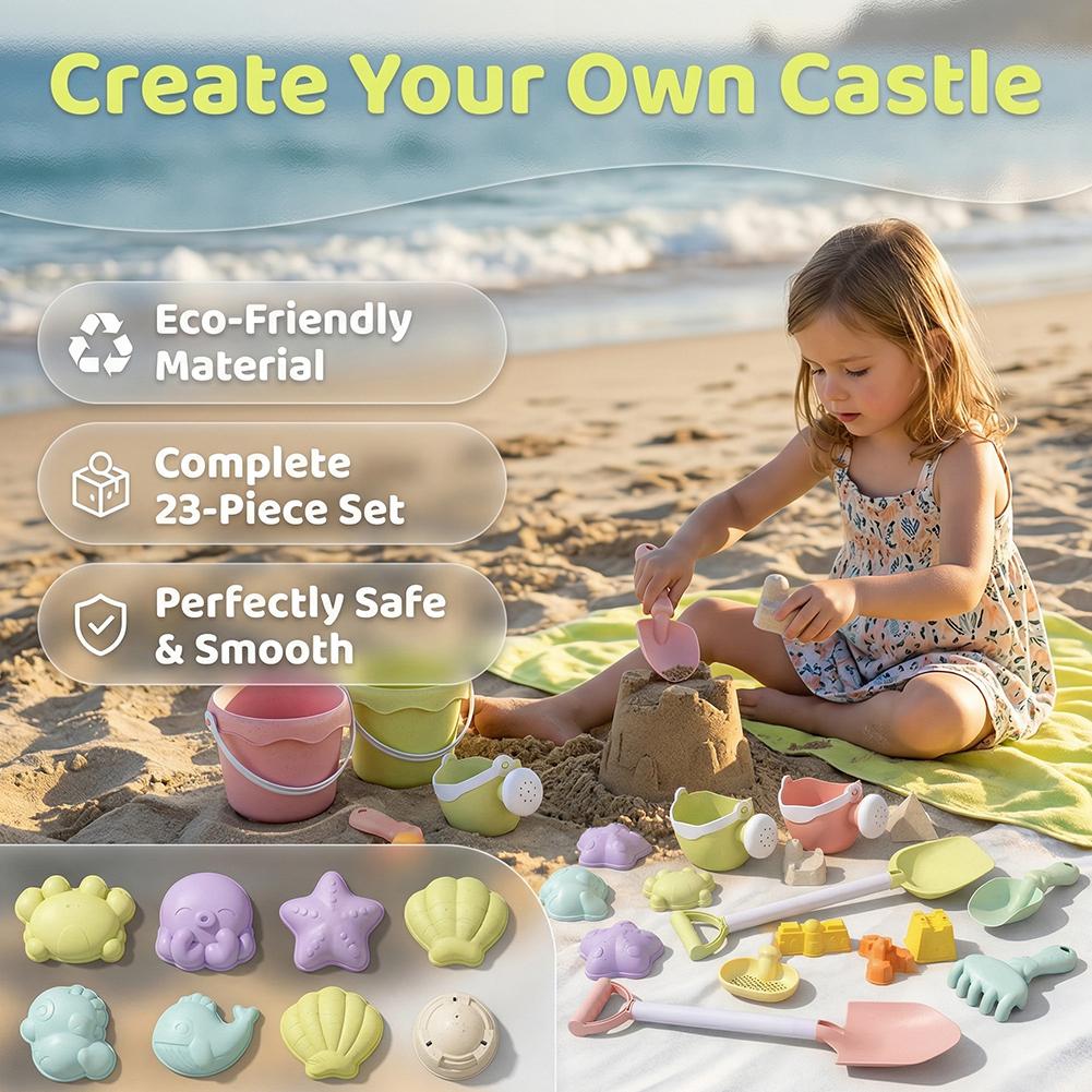 Wheat Straw Kids Beach Toy Set - Kinetic Sand Mold 评论和价格