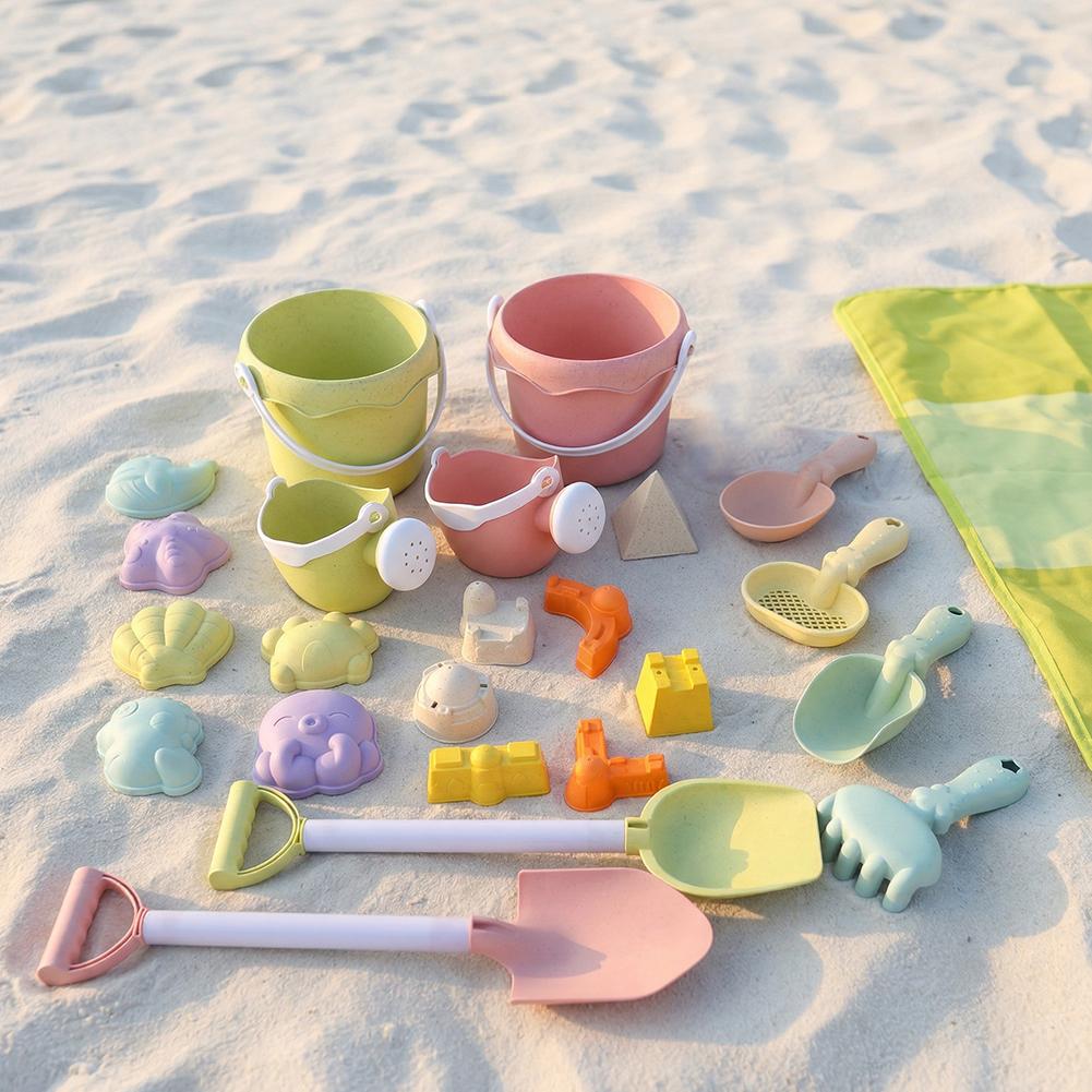 Wheat Straw Kids Beach Toy Set - Kinetic Sand Mold 评论和价格